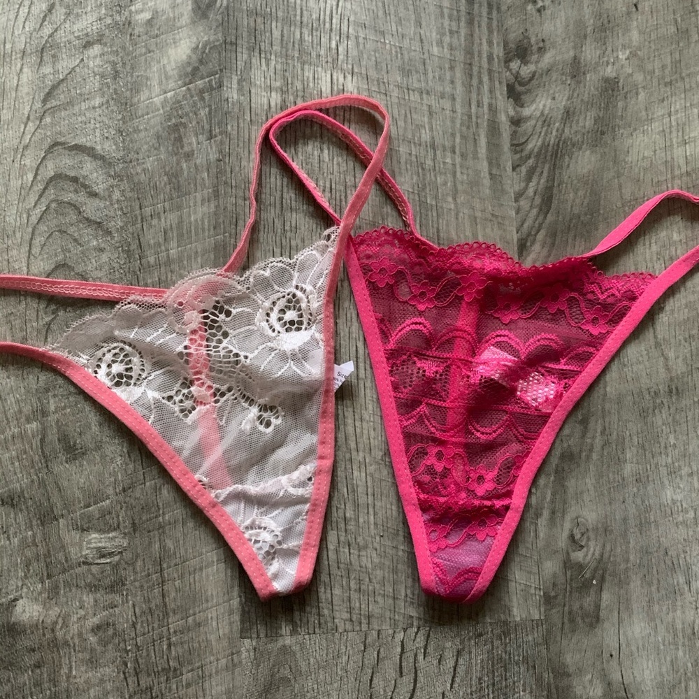 NEW Women’s 7 Pairs Lace G-String Thong Set M/L - Picture 2 of 4